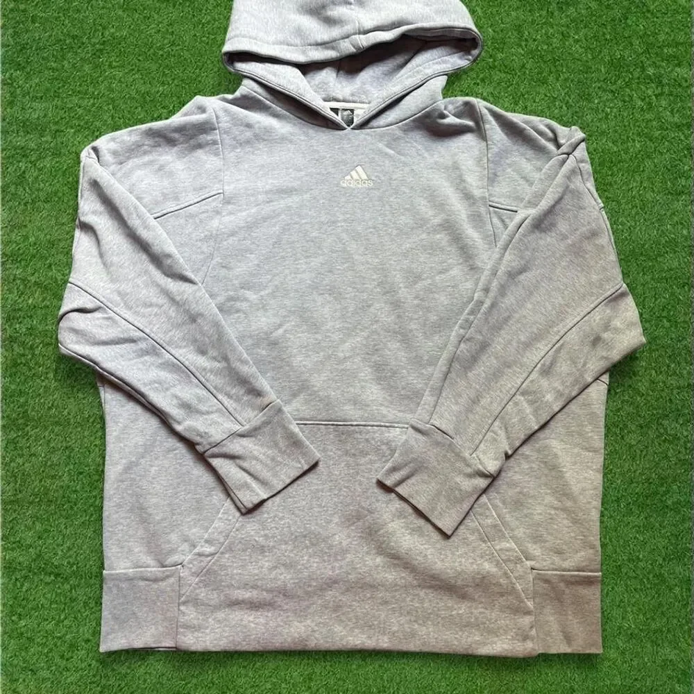 Adidas Men's Grey Hoodie